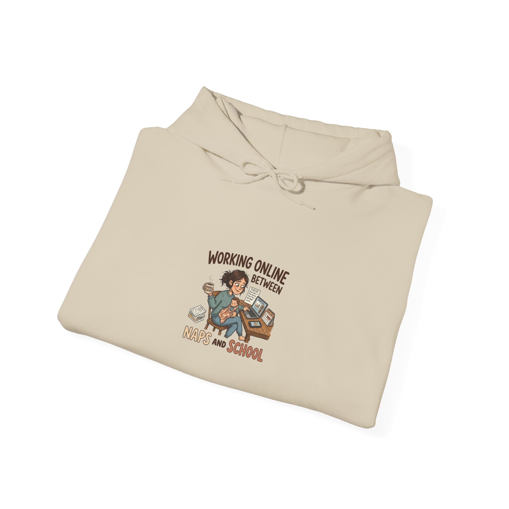 Working Online Means No School Hoodie — Funny Remote Work Student Sweatshirt