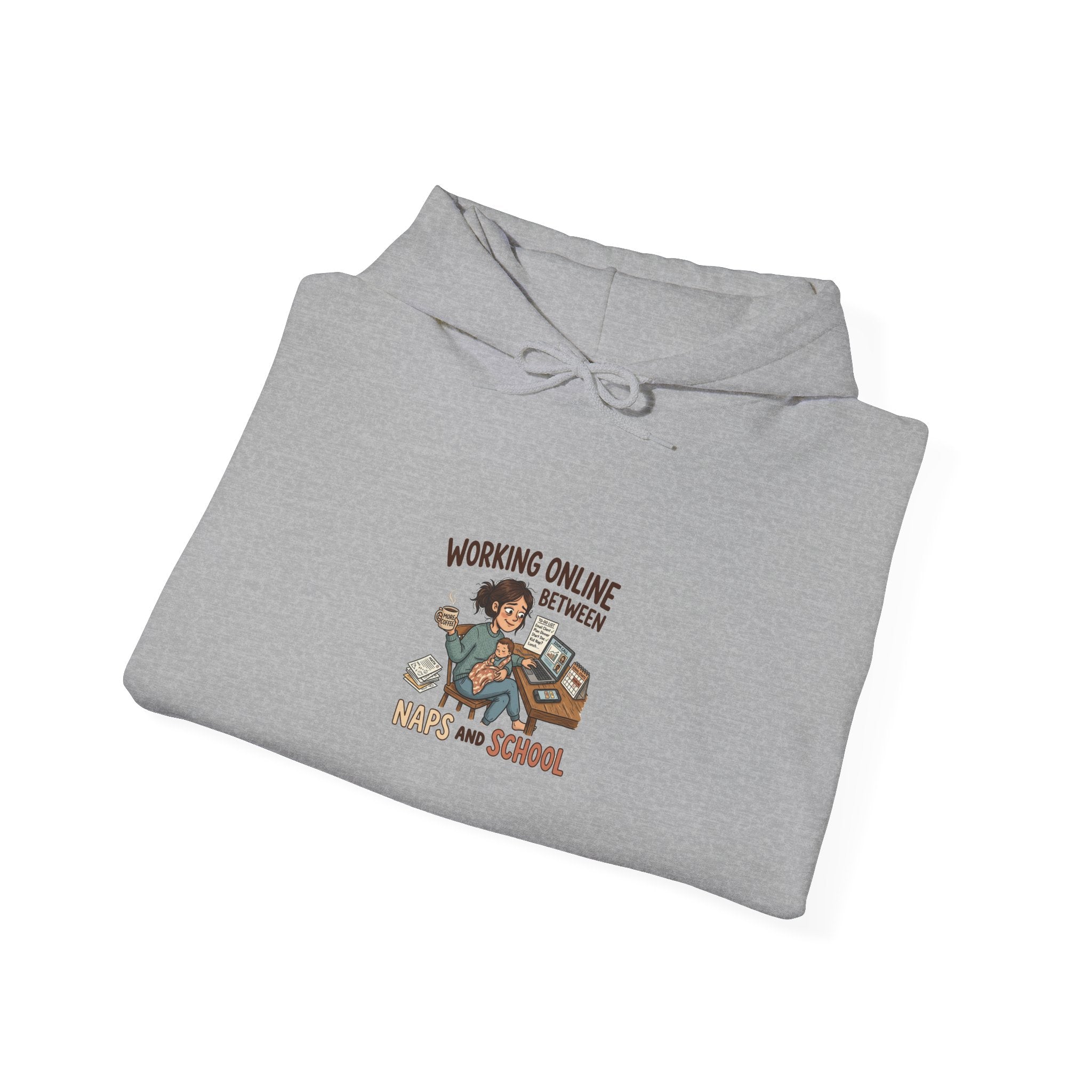Working Online Means No School Hoodie — Funny Remote Work Student Sweatshirt