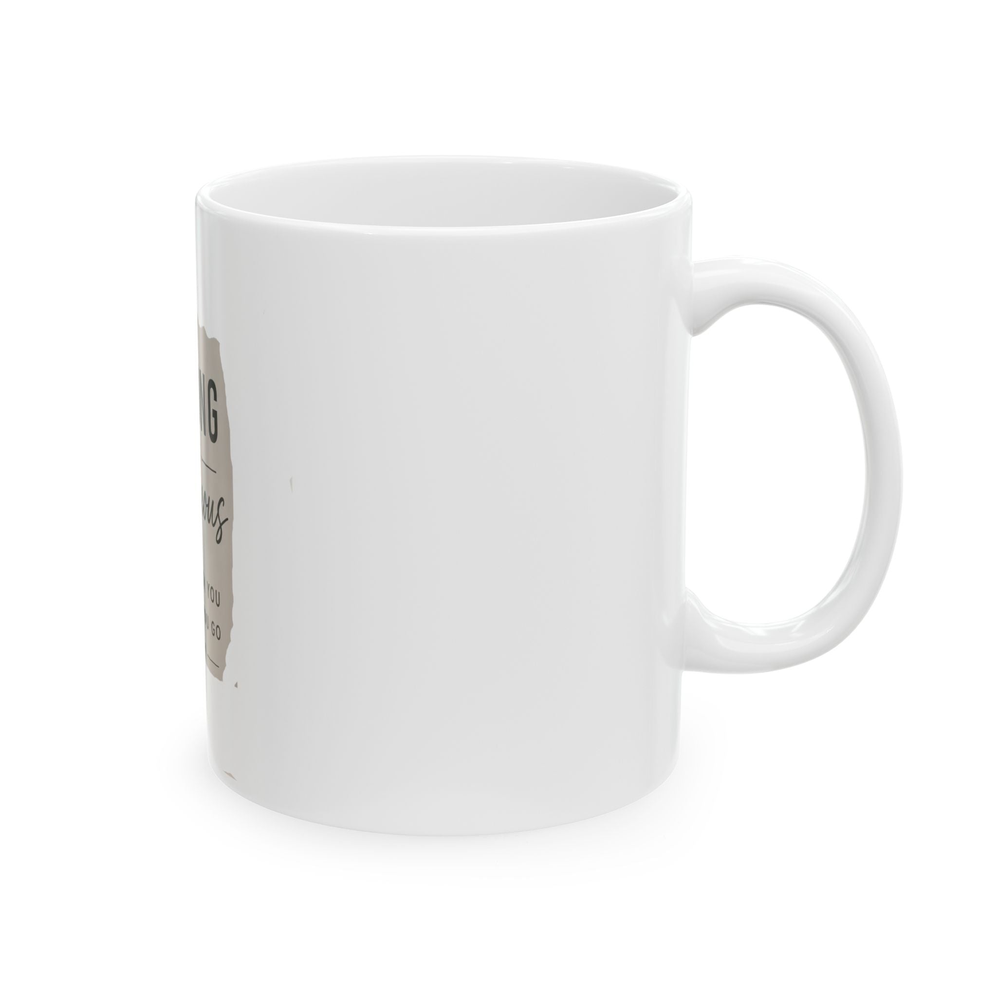 Be Strong and Courageous Ceramic Mug — Joshua 1:9 Inspirational Bible Verse Coffee Cup (11oz, 15oz)